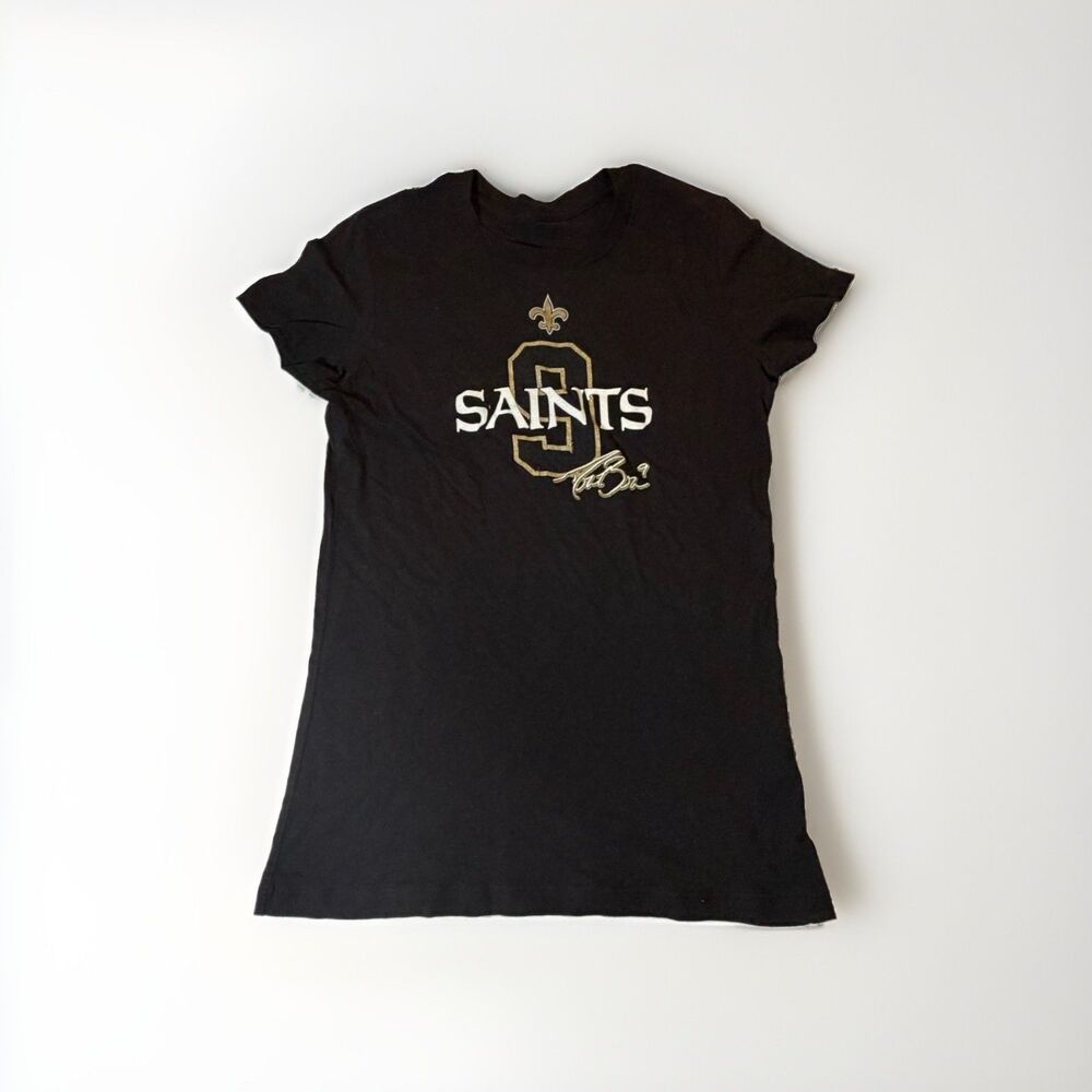 NFL Team Apparel New Orleans Saints Women’s Medium Black Graphic T-Shirt NWOT